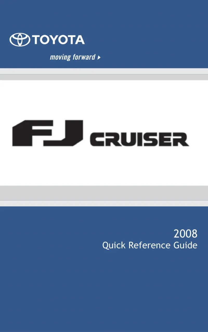 2008 Toyota Fj Cruiser owners manual