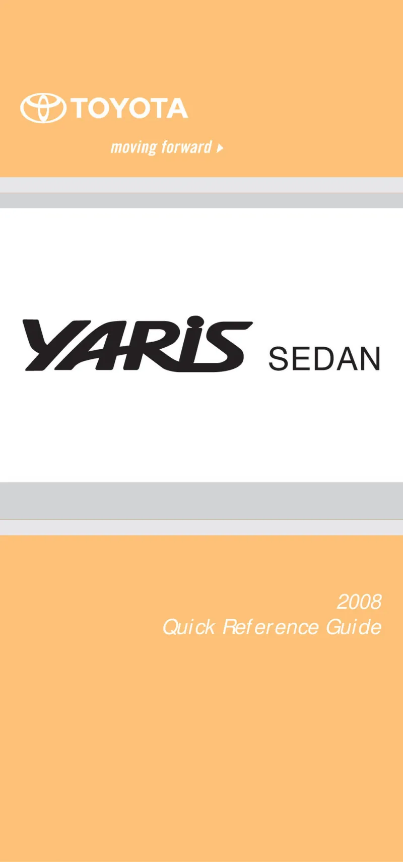 2008 Toyota Yaris Sedan owners manual