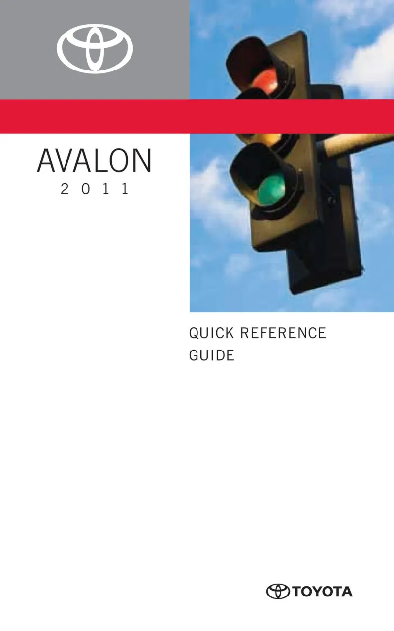2011 Toyota Avalon owners manual