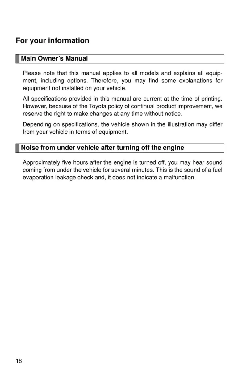 2012 Toyota Avalon owners manual