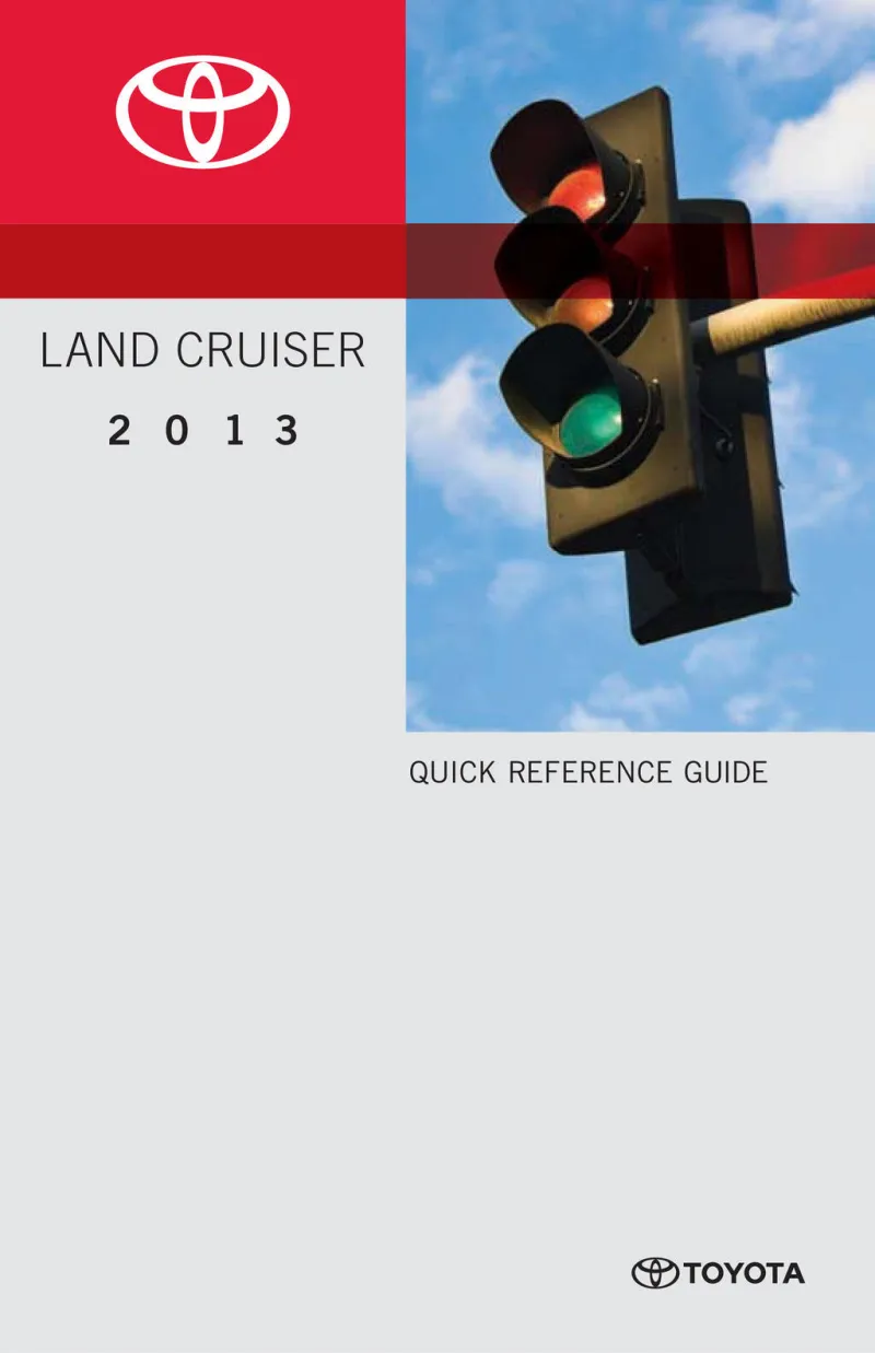 2013 Toyota Landcruiser owners manual