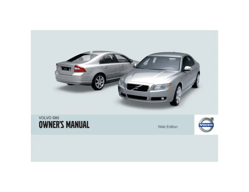 2009 Volvo S80 owners manual