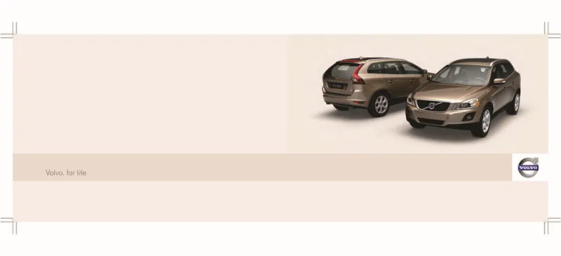 2009 Volvo Xc60 owners manual