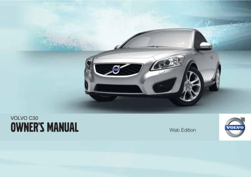 2011 Volvo C30 owners manual
