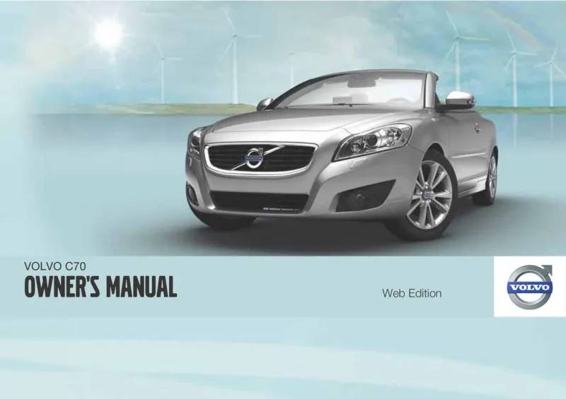 2011 Volvo C70 owners manual