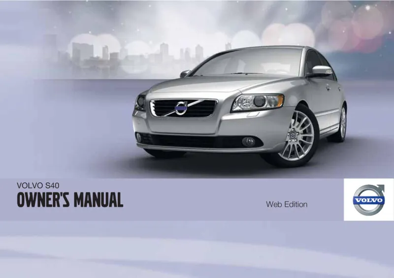 2011 Volvo S40 owners manual