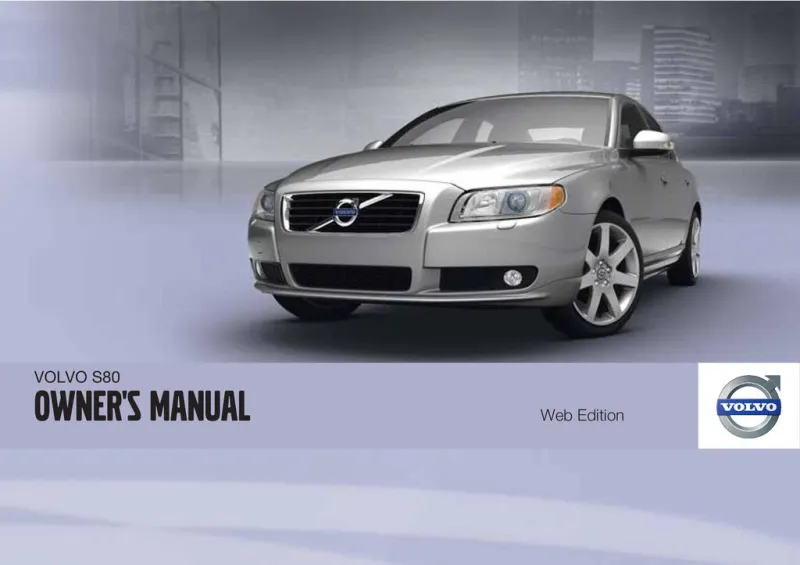 2011 Volvo S80 owners manual