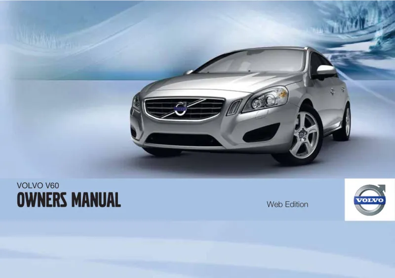 2011 Volvo V60 owners manual
