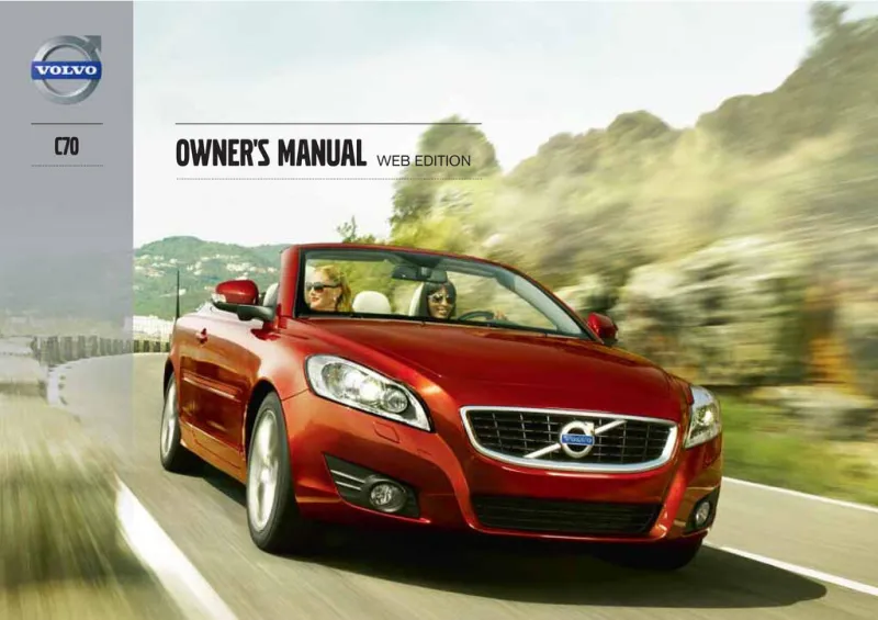 2013 Volvo C70 owners manual