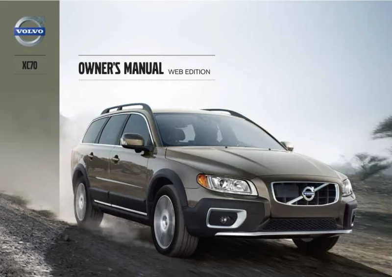 2013 Volvo Xc70 owners manual