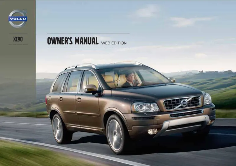 2013 Volvo Xc90 owners manual