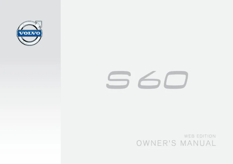 2015 Volvo S60 owners manual