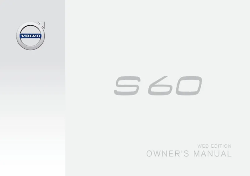 2016 Volvo S60 owners manual