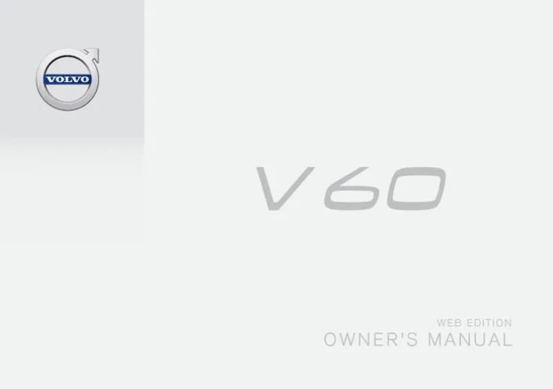 2016 Volvo V60 owners manual