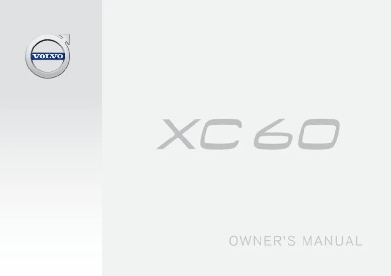 2016 Volvo Xc60 owners manual