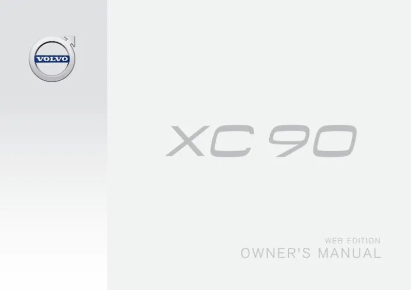 2016 Volvo Xc90 owners manual