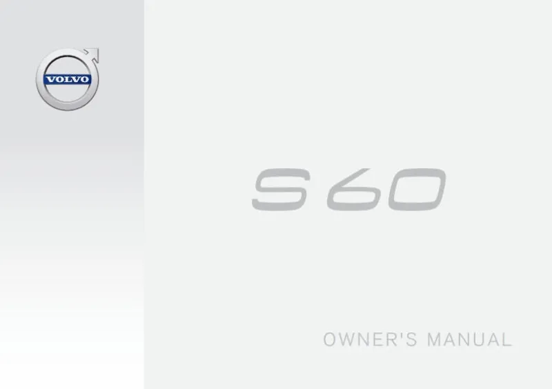 2017 Volvo S60 owners manual
