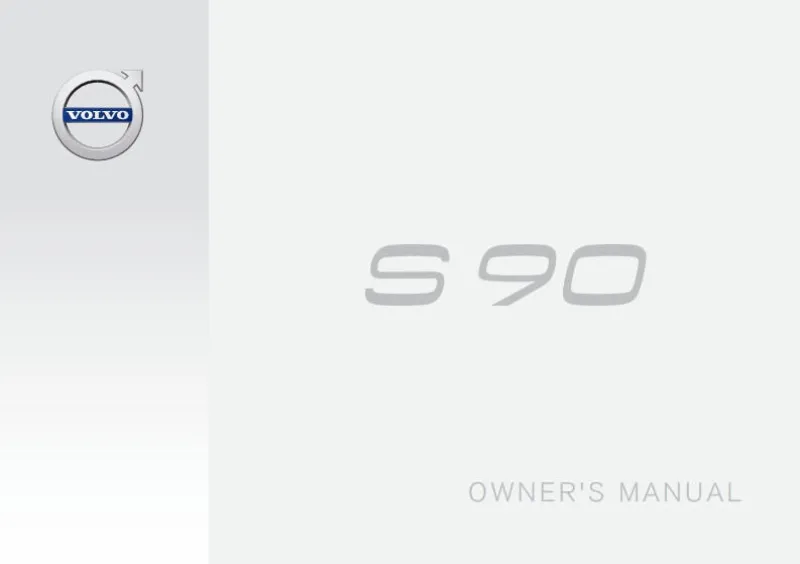 2017 Volvo S90 owners manual