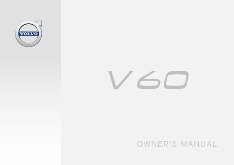 2017 Volvo V60 owners manual