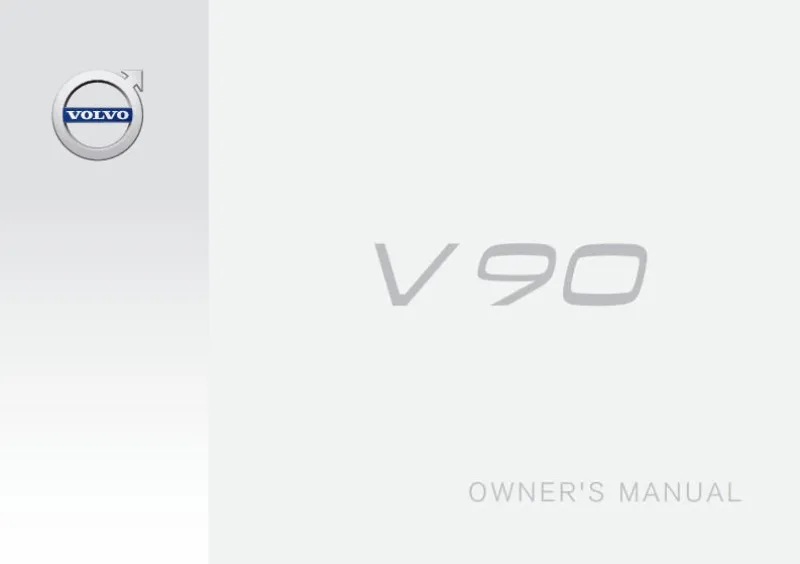 2017 Volvo V90 owners manual