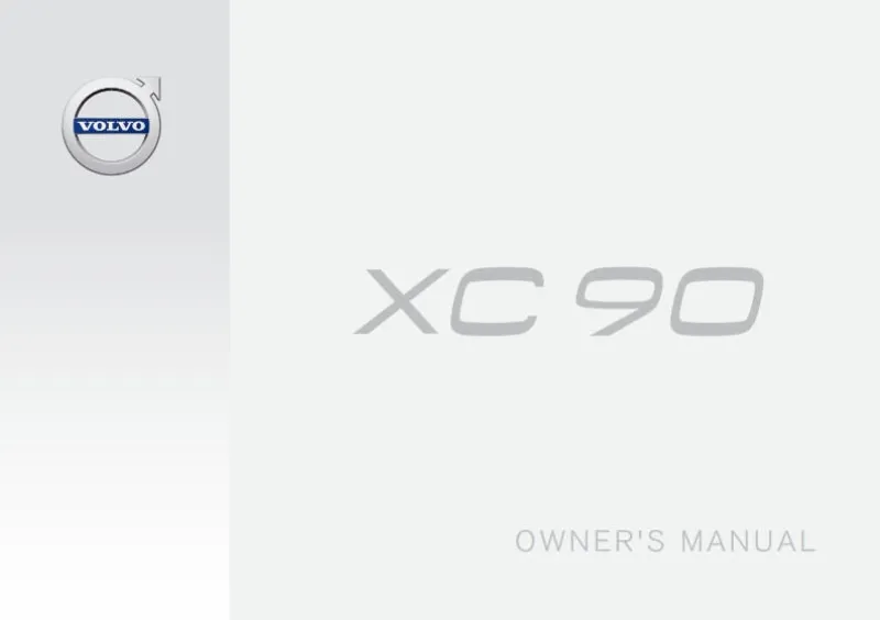 2017 Volvo Xc90 owners manual