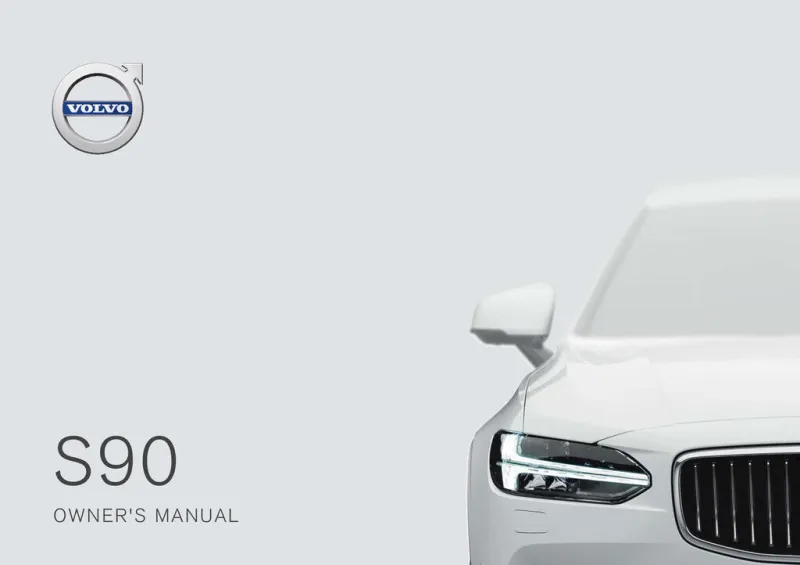 2018 Volvo S90 owners manual