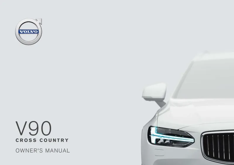 2018 Volvo V90 Cross Country owners manual