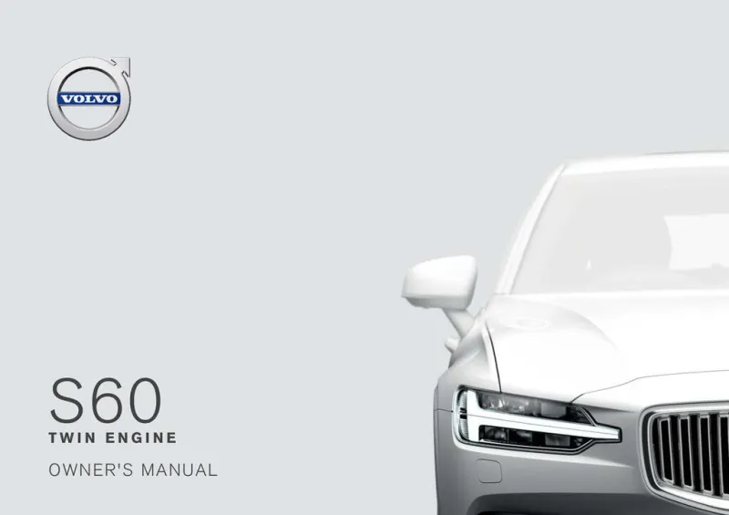 2019 Volvo S60 Twin Engine owners manual