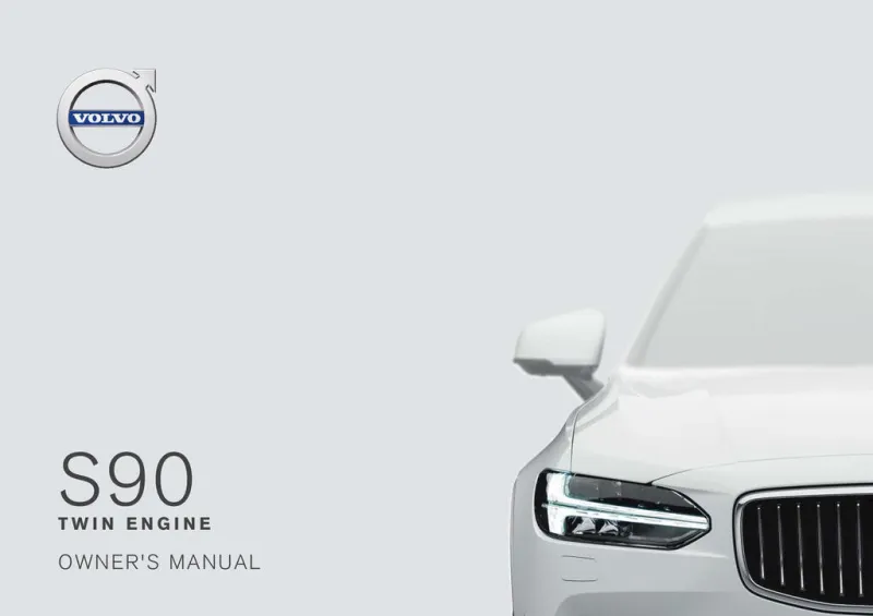 2019 Volvo S90 Twin Engine owners manual