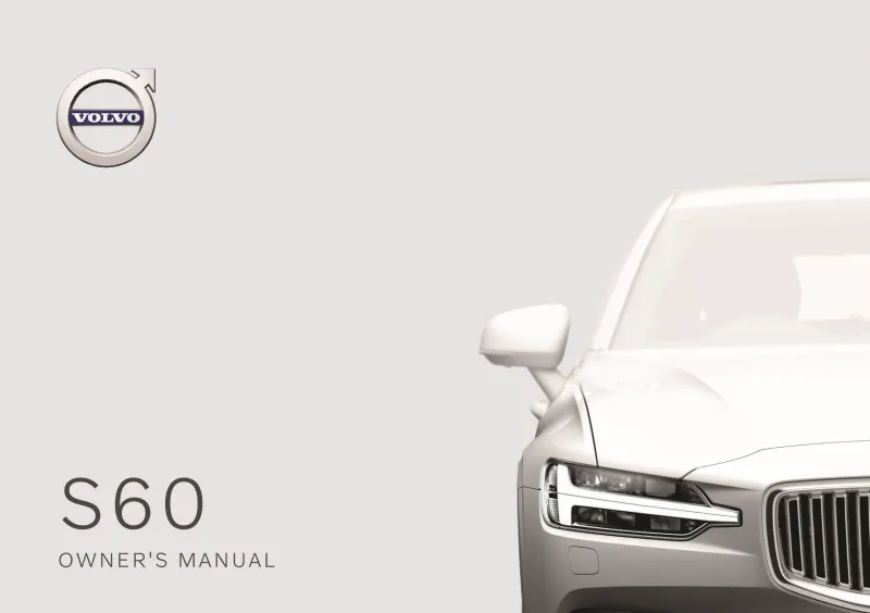 2020 Volvo S60 owners manual