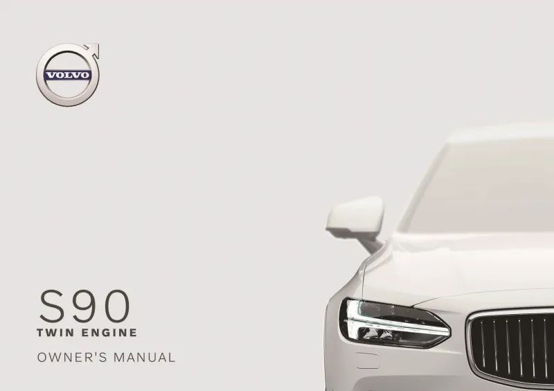 2020 Volvo S90 Twin Engine owners manual