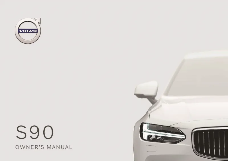 2020 Volvo S90 owners manual