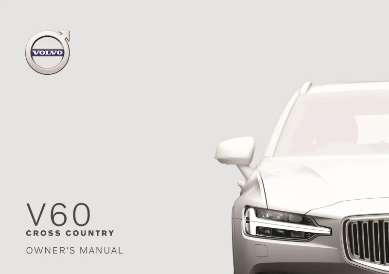 2020 Volvo V60 Cross Country owners manual