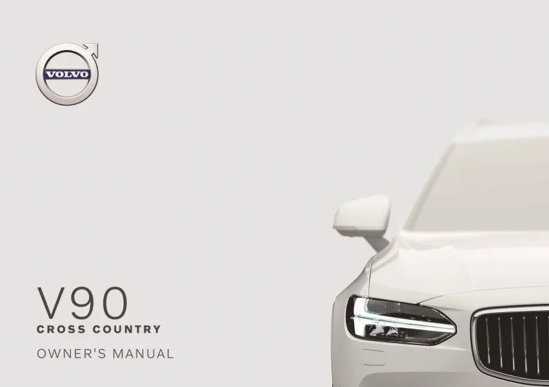 2020 Volvo V90 Cross Country owners manual