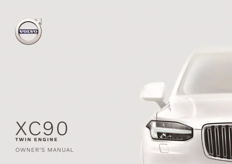 2020 Volvo Xc90 Twin Engine owners manual