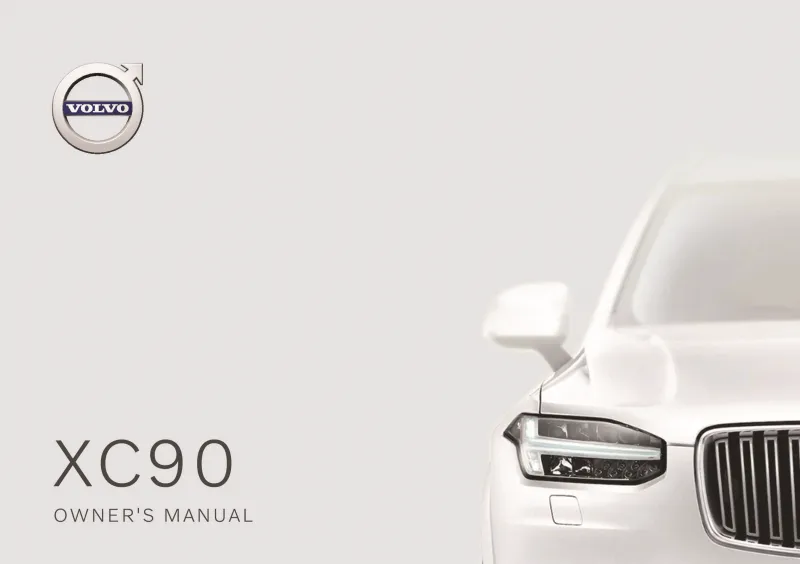 2020 Volvo Xc90 owners manual