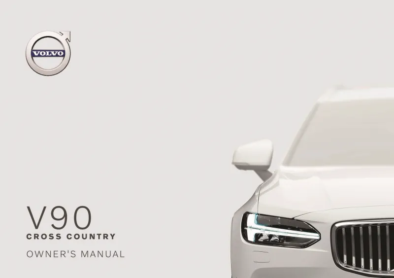 2021 Volvo V90 Cross Country owners manual