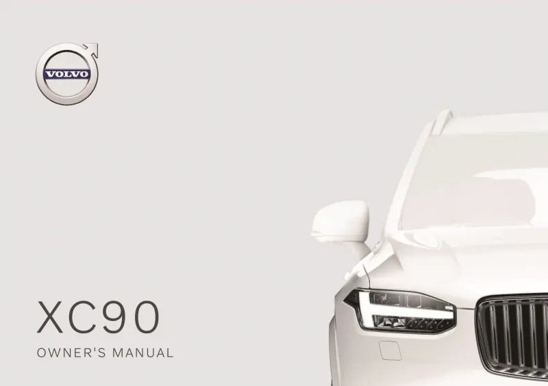2021 Volvo Xc90 owners manual